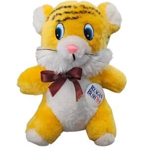 Vintage House of Lloyd Reagan Bush 1984 Bear Yellow 8" Political Republican